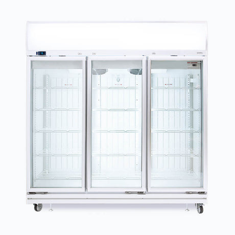Bromic Upright Display Freezer - 1507L - 3 Doors - Flat Glass - Lightbox - Whisk Hospitality - UF1500LF
