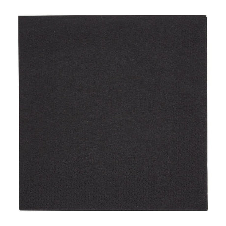 Fiesta Recyclable 24cm 2 ply 4 Fold Black Cocktail Napkin (Pack 4000) FE218 - Whisk Hospitality - FE218