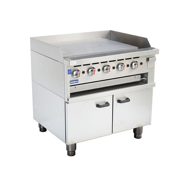 Gasmax GGS-36LPG Gas Griddle and Gas Toaster with Cabinet - Whisk Hospitality - GGS-36LPG