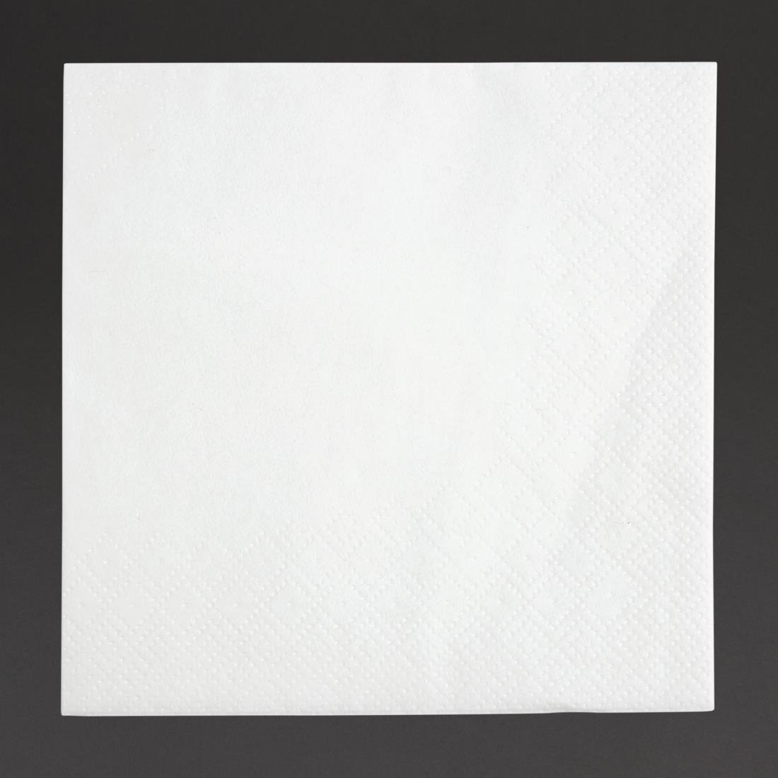 Fiesta Recyclable 24cm 2 ply 4 Fold White Cocktail Napkin (Pack 4000) FE216 - Whisk Hospitality - FE216