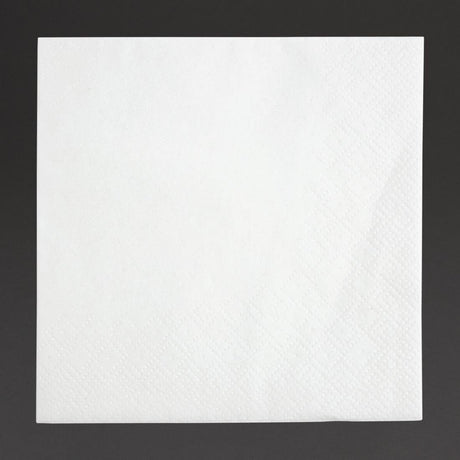 Fiesta Recyclable 24cm 2 ply 4 Fold White Cocktail Napkin (Pack 4000) FE216 - Whisk Hospitality - FE216