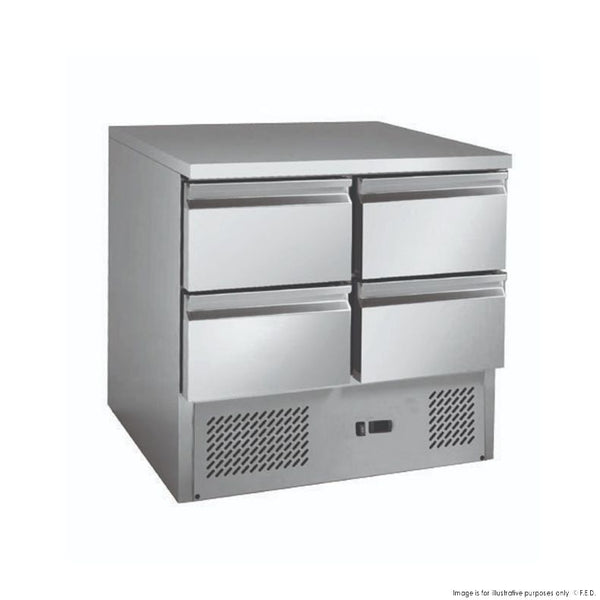 Thermaster GNS900-4D Compact Workbench Fridge - Whisk Hospitality - 3PA-7259-2566039242260030