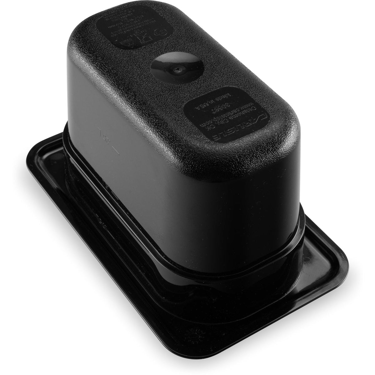 3068703 Carlisle StorPlus Black Polycarbonate 1/9 Food Pan 1.1L Capacity 108mm x 175mm x 100mm - Whisk Hospitality - 3068703