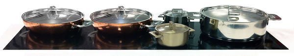 YMC-3-2500 Yellow Induction Multi-Zone Buffet Induction with 3 x 2500watt. Includes remote generator rack & 3 remote controller panels. 1180mm x 380mm x 66mm - Whisk Hospitality - YMC-3-2500