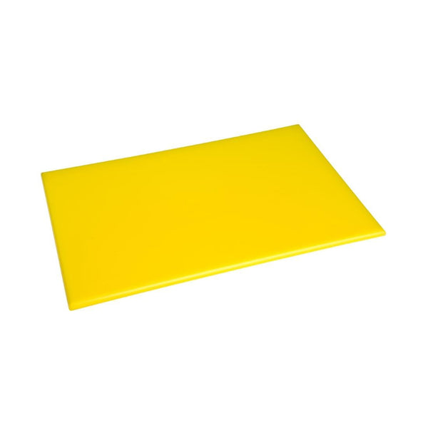 Hygiplas Antibacterial High Density Chopping Board Yellow - 455x305x12mm F156 - Whisk Hospitality - F156