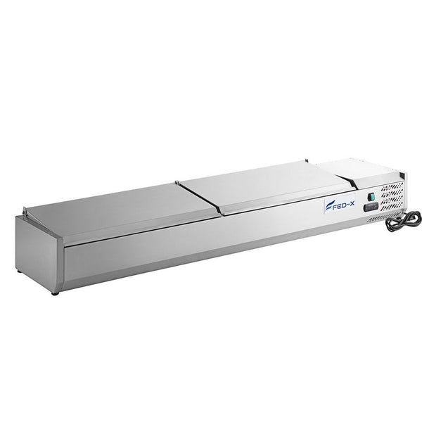 FED - X Salad Bench with Stainless Steel Lids - XVRX2000/380S - Whisk Hospitality - XVRX2000/380S