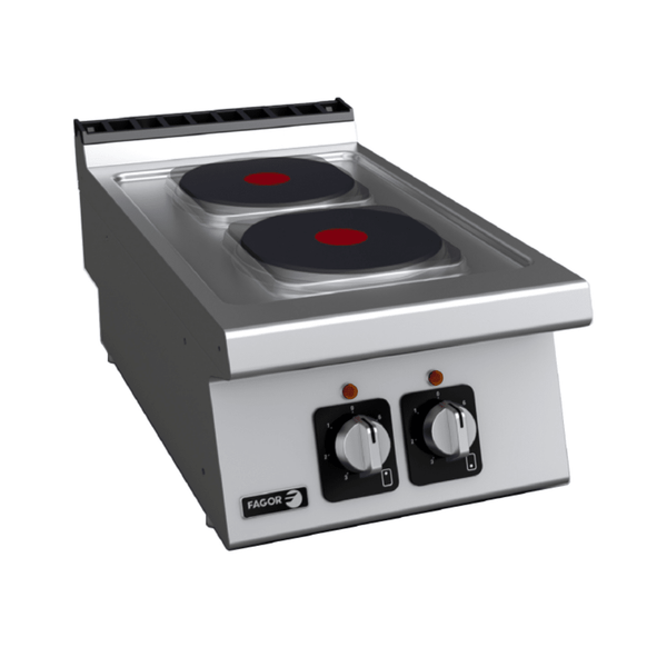 Fagor Kore 700 Series 400mm 2 Round Plate Electric Cooktop C-E720 - Whisk Hospitality - C-E720