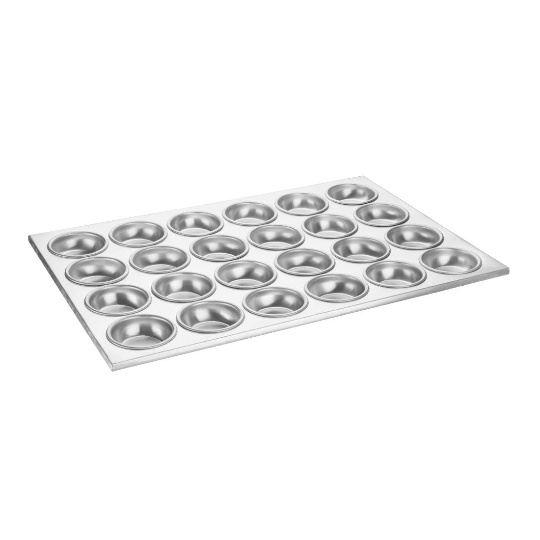 Vogue Aluminium Muffin Tray 24 Hole - 360x520x35mm 14x20 1/2x 1 1/4" C563 - Whisk Hospitality - C563