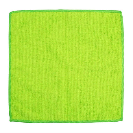 Jantex Microfibre Cloths - Green (Pack 5) HX270 - Whisk Hospitality - HX270