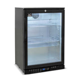 AG Single Door Bar Fridge - Black Body & Doors BEER1 - Whisk Hospitality - BEER1