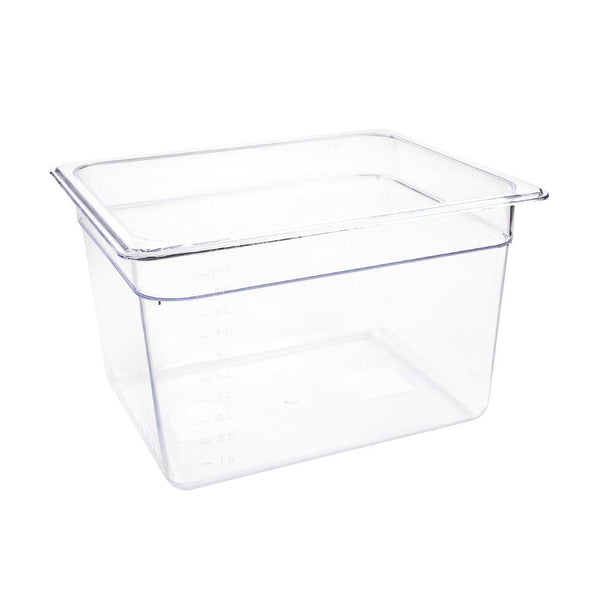 Vogue Clear Polycarbonate - GN 1/2 200mm U231 - Whisk Hospitality - U231