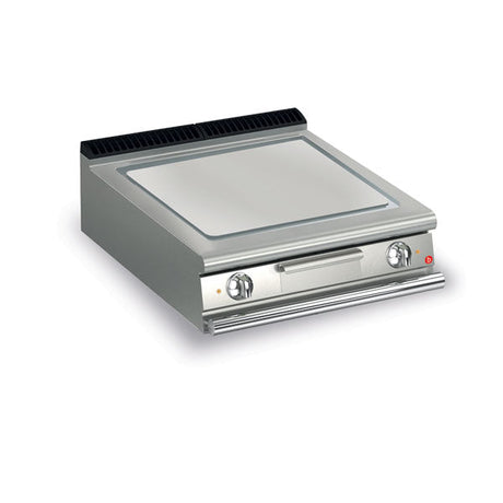 BARON 2 Burner Electric Fry Top With Smooth Mild Steel Plate And Thermostatic Control - Whisk Hospitality - Q90SFT/E800