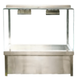 Jasper WET HOT FOOD DISPLAY 740 MM BM2 HOLDS 2 x 1/1 GN PANS (PANS NOT INCLUDED) 10 AMP - Whisk Hospitality - BM2