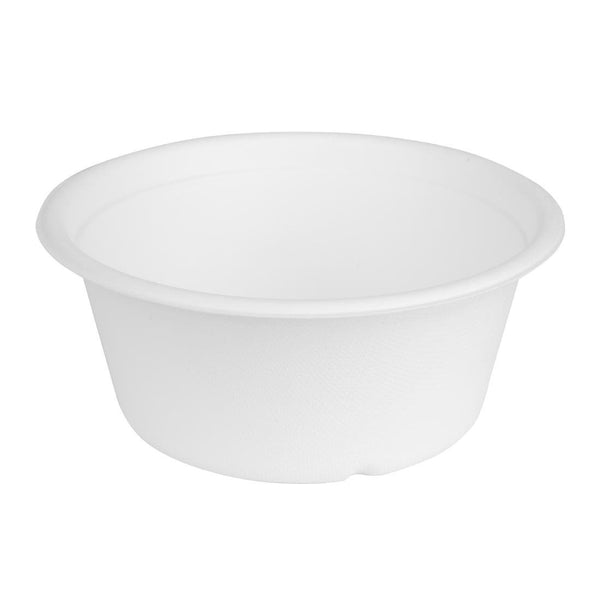 Fiesta Compostable Bagasse Bowl Base - 400ml (Pack 50) HW021 - Whisk Hospitality - HW021