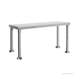 Single Tier 400mm Deep Workbench Overshelf 450mm High WBO1 - 1200 - 400 - Whisk Hospitality - WBO1-1200-400