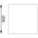 Vogue Wall Table St/St - 1500x600mm 59x23 1/2" (60mm Upstand) T382 - Whisk Hospitality - T382