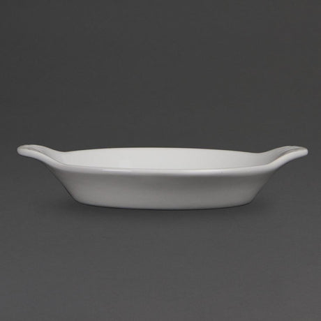 Olympia Whiteware Round Eared Dish 34Hx167Wx137mmD (Box 6) W439 - Whisk Hospitality - W439