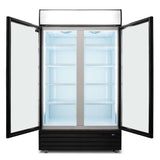 AG 1000L Double Door Upright Display Fridge - Glass Door CU1000TNG - Whisk Hospitality - CU1000TNG