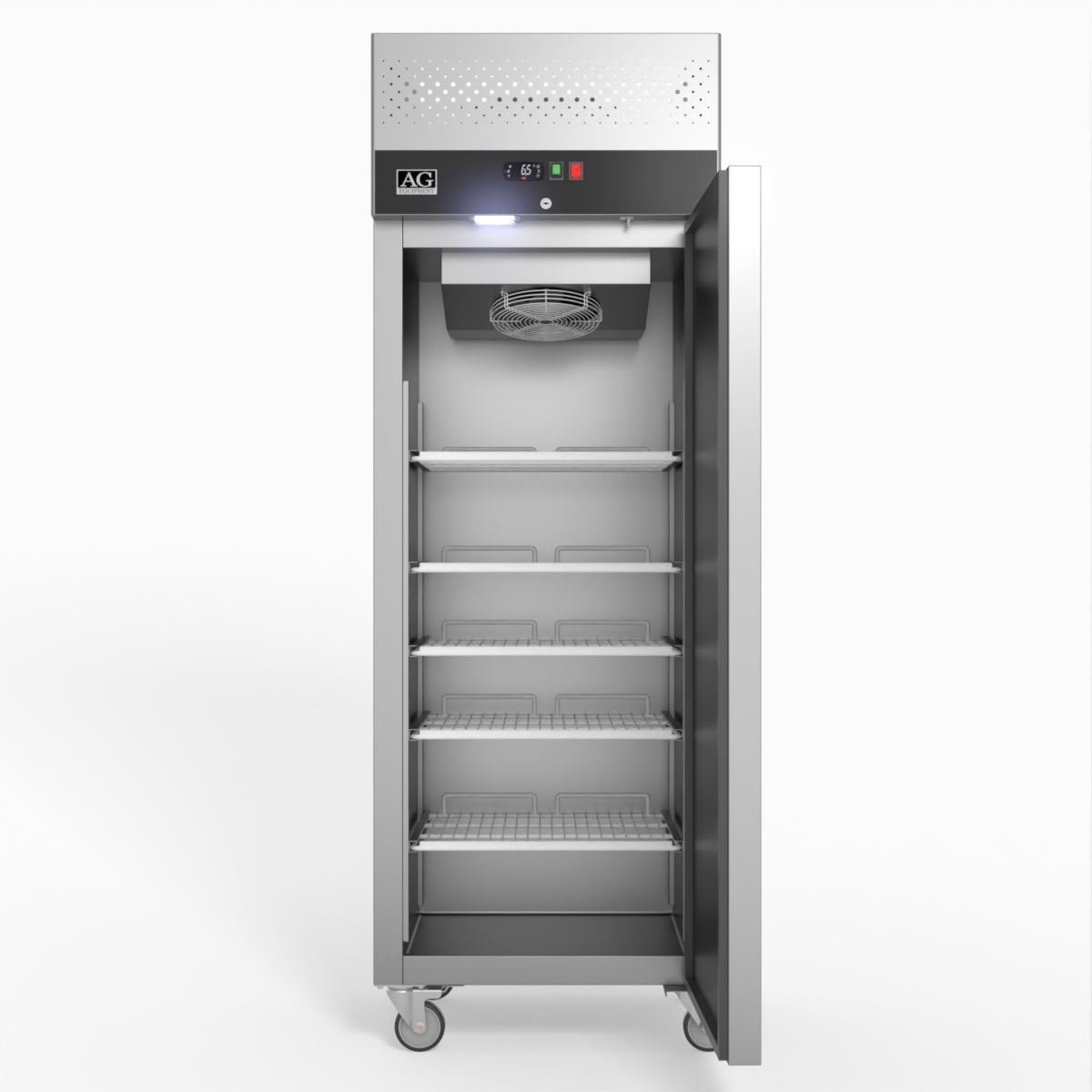 AG 429 Litre Upright Single Stainless Steel Door Freezer GNX400BT - Whisk Hospitality - GNX400BT