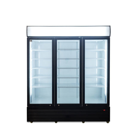 AG 1500L Triple Door Upright Display Fridge - Glass Door CU1500TNG - Whisk Hospitality - CU1500TNG