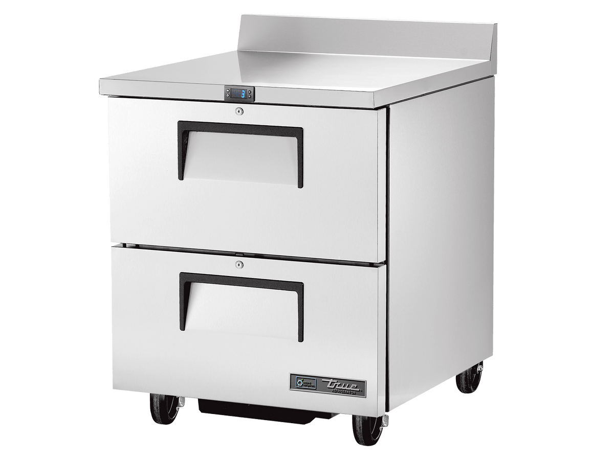 True Refrigeration Worktop Counter Refrigerator 2 Drawers - TWT - 27D - 2 - HC - Whisk Hospitality - TWT-27D-2-HC