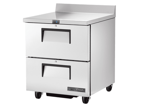 True Refrigeration Worktop Counter Refrigerator 2 Drawers - TWT - 27D - 2 - HC - Whisk Hospitality - TWT-27D-2-HC
