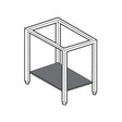 BARON Stainless Steel Stand with Shelf (M80). - Whisk Hospitality - 70CAV8