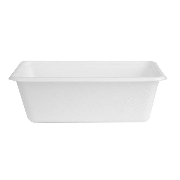 Fiesta Compostable Bagasse Food Container Base - 800ml (Pack 100) HW035 - Whisk Hospitality - HW035