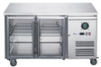 FED - X Two Glass Door Bench Fridge Stainless Steel - XUB7C13G2V - Whisk Hospitality - XUB7C13G2V