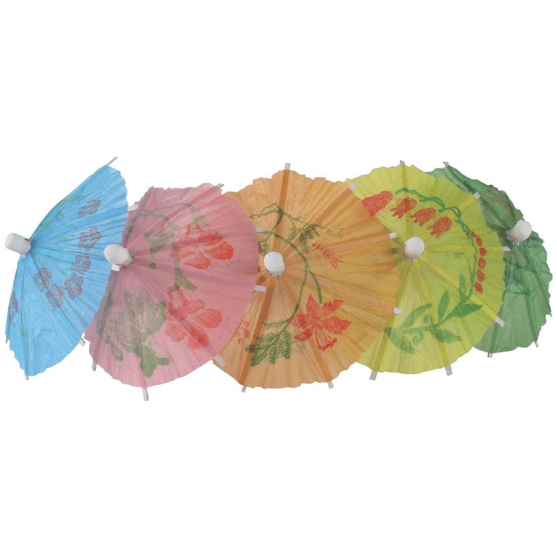 Fiesta Recyclable Cocktails Parasols Mixed Colours (Pack 144) CL443 - Whisk Hospitality - CL443