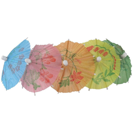 Fiesta Recyclable Cocktails Parasols Mixed Colours (Pack 144) CL443 - Whisk Hospitality - CL443