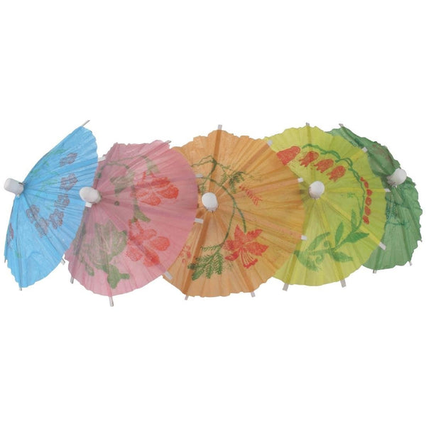 Fiesta Recyclable Cocktails Parasols Mixed Colours (Pack 144) CL443 - Whisk Hospitality - CL443