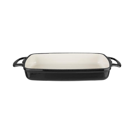 Vogue Rectangular Dish Black - 55x390x235mm 2 3/4Ltr 94 1/2fl oz GH324 - Whisk Hospitality - GH324