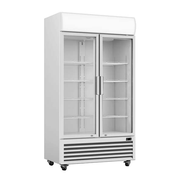 Thermaster Double Glass Door Colourbond Upright Drink Fridge LG-580P - Whisk Hospitality - LG-580P