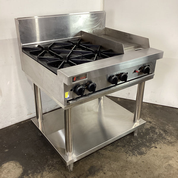 Trueheat RCT9-4-3G Open Burner Griddle + Stand - Whisk Hospitality - 923094