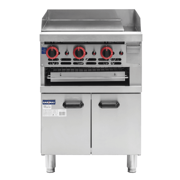 Gasmax Gas Griddle and Gas Toaster with Cabinet GGS-24 - Whisk Hospitality - GGS-24