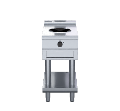 Waldorf 800 Series Inl8100W5 Ls 450Mm Induction Wok Low Back Version Leg Stand - Whisk Hospitality - INL8100W5-LS