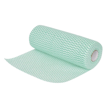 Jantex Non Woven Cloths Green (Roll 100) CS807 - Whisk Hospitality - CS807