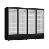 Thermaster Four Door Supermarket Fridge Black LG - 2200BGBM - Whisk Hospitality - LG-2200BGBM
