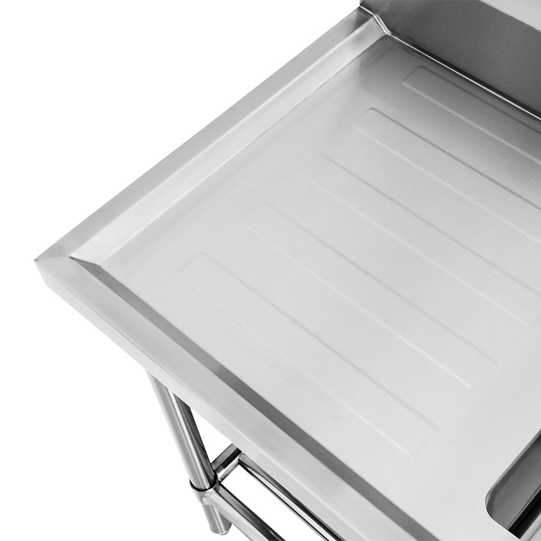 Single Centre Sink Bench & Pot Undershelf SSB6 - 1500C/A - Whisk Hospitality - SSB6-1500C/A
