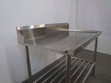 Stainless Steel Outlet Bench with Splashback - Whisk Hospitality - 840665