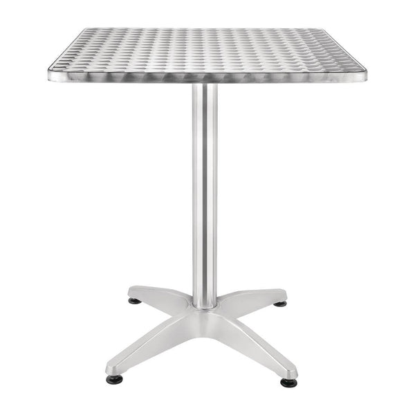Bolero Square Table with Curved Edge Heavy Duty Base Dia - 60x60x72cm U427 - Whisk Hospitality - U427