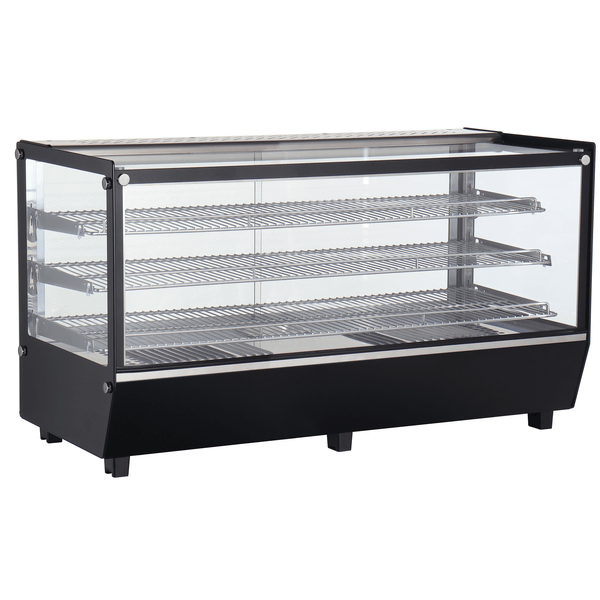 Verona 120H 202L Counter Top Heated Display - Black - Whisk Hospitality - 120H-BLK