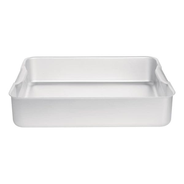 Vogue Deep Roasting Pan Aluminium - 470x355x100mm 18 1/2x14x4" K413 - Whisk Hospitality - K413