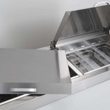 Bromic Pizza Prep Fridge - 3 Doors - 2370mm - 12 Pans - Whisk Hospitality - PP2370