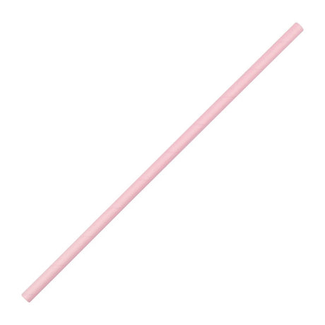 Fiesta Compostable Pink Paper Straw - 210mm 6mm (Pack 250) FB139 - Whisk Hospitality - FB139