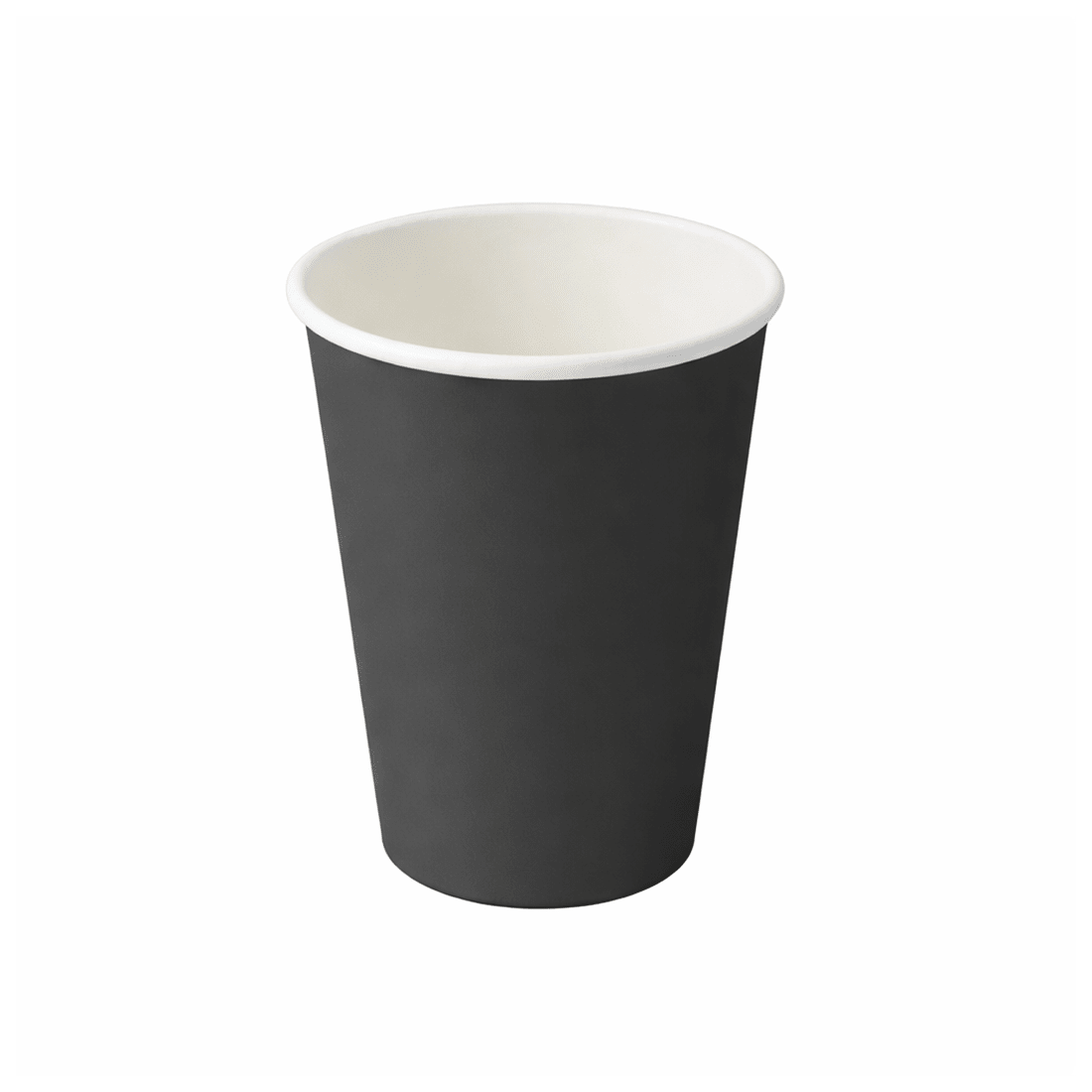 PakMax BLACK 12oz Single Layer Hot Paper Cup SLHPC-90-12BK - Whisk Hospitality - SLHPC-90-12BK
