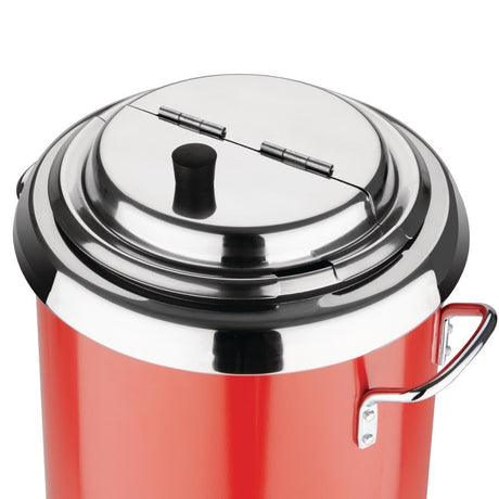 Apuro Soup Kettle Red with handles GH227 - A - Whisk Hospitality - GH227-A