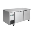 Thermaster Stainless Steel Double Door Workbench Fridge - TS1500TN - Whisk Hospitality - TS1500TN