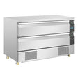 Polar U - Series Double Drawer Counter Fridge Freezer 6xGN DA997 - A - Whisk Hospitality - DA997-A